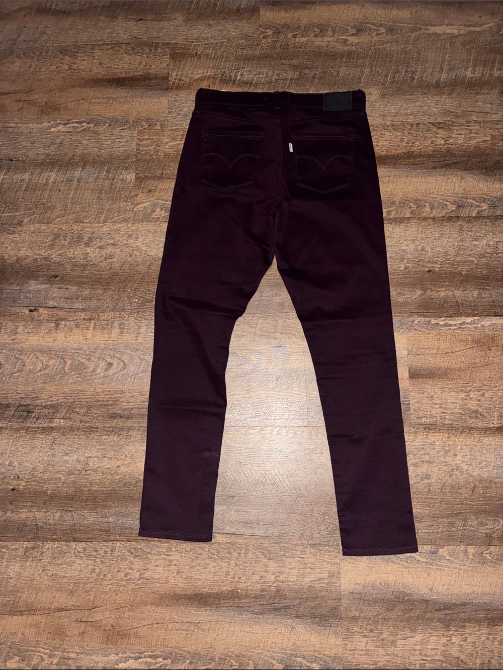 Levi's Women's Skinny Jeans - Deep Burgundy - Picture 5 of 5